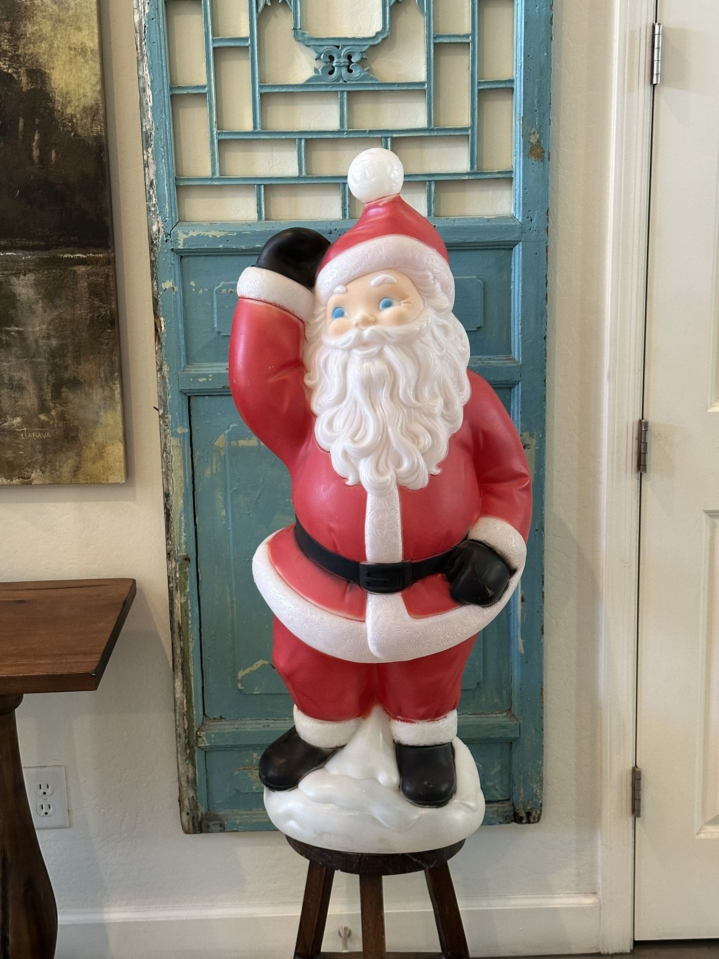 Vintage Christmas Blow Mold Santa 40” General Foam Lighted Yard Decoration – Norfolk VA