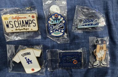 Dodgers Pins Set Of 6 $30