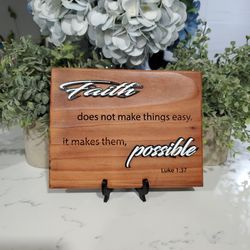 Handmade Custom Wood Bible Decor