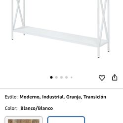Consolé White Table 