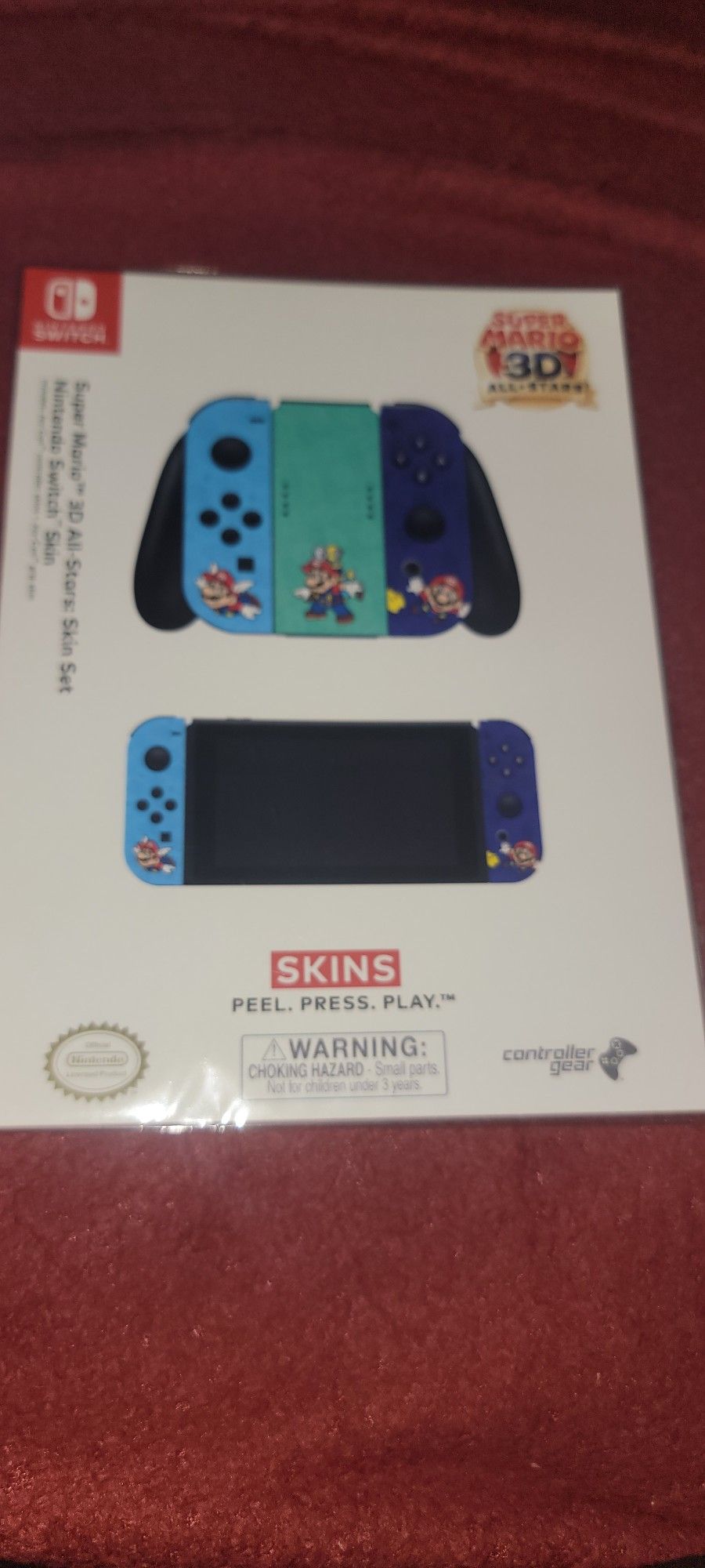 Nintendo Switch Super Mario 3D All-Stars Controller Skin Set