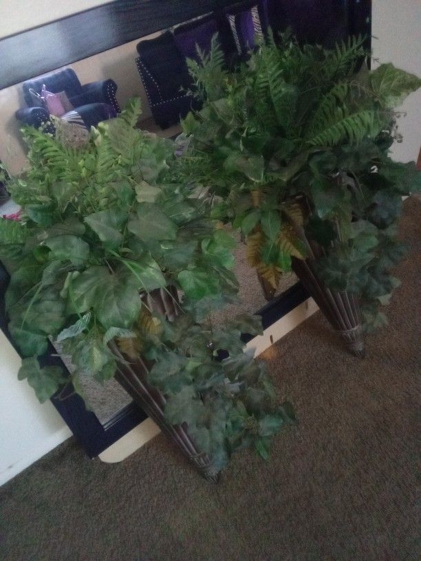 🏵️Large Silk Plant Vase 🏵️