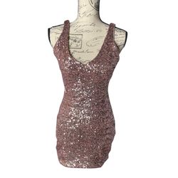 Women’s Glamour Dress, rose gold Party Dresses
