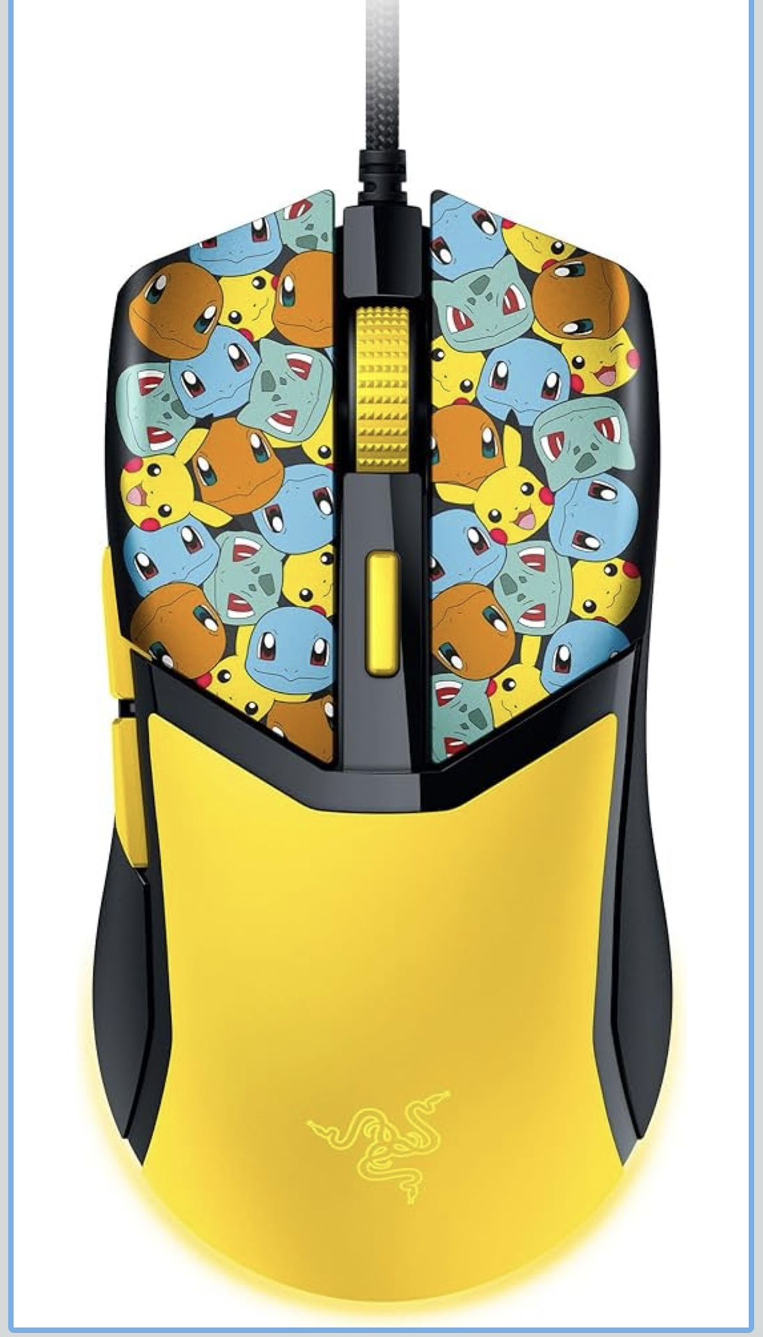 Razer Cobra Wired Gaming Mouse: 58g Lightweight - Gen-3 Optical Switches - Chroma RGB Lighting - Precise 8500 DPI Optical Sensor - 100% PTFE Mouse Fee