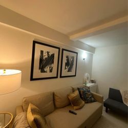 2 Seater Beige Couch 