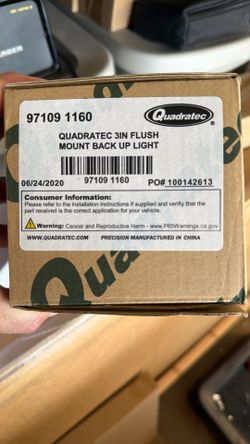 Quadratec 3” Flush Mount Back Up Lights For Jeep