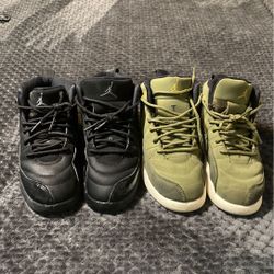 Both Pair! Jordan 12 size 1 little kids