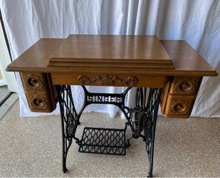Singer antique treadle sewing machine