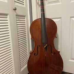 WOLFGANG AMBERG FULL SIZE CELLO NEEDS SOME WORK 