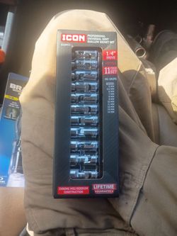 ICON Professional Universal Joint Shallow Socket Set