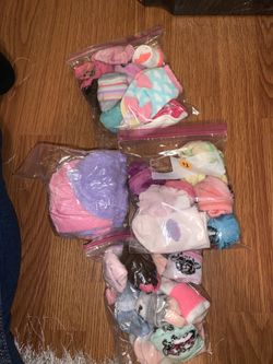 Babygirl socks and bath cloths