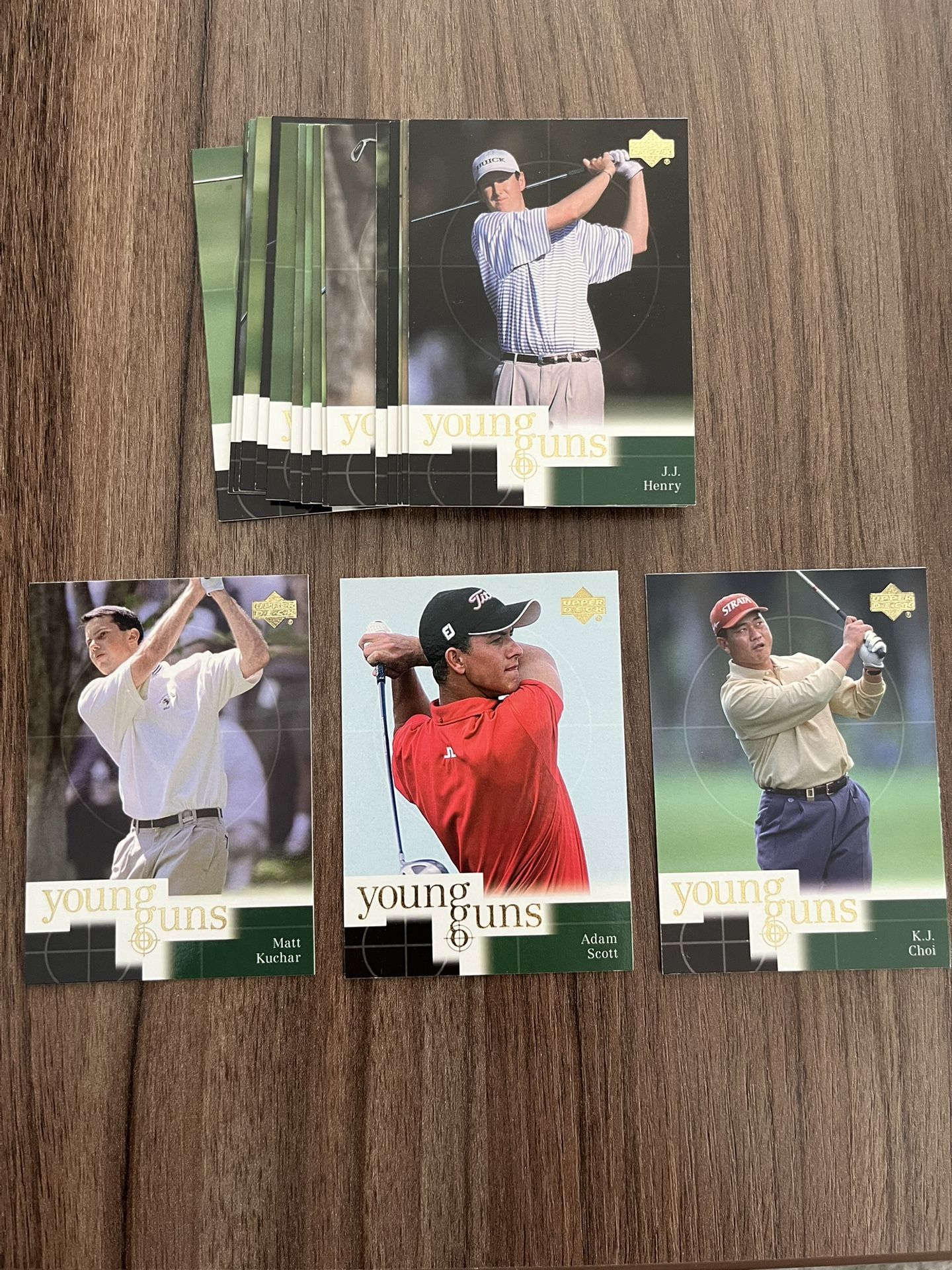 2001 Upper Deck Golf Rookie Card Set “Young Guns”