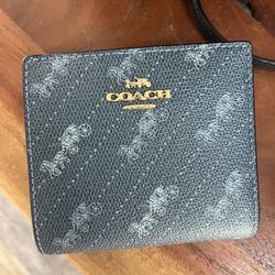 Coach Blue Small Wallet
