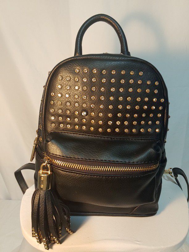 Bebe Studded Black Convertible Backpack