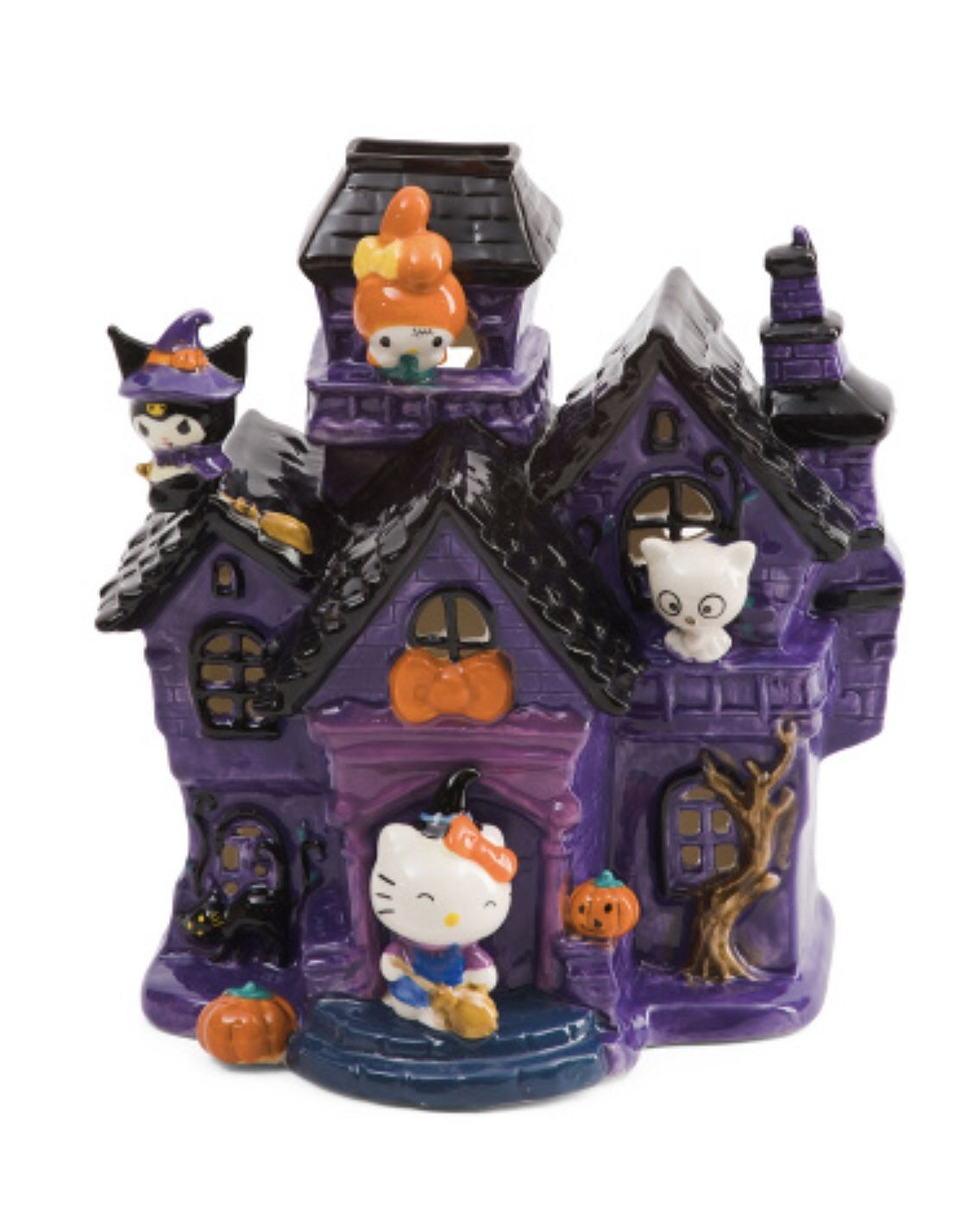RETAIL ONLY - Hello Kitty Blue Sky Haunted House Candle Holder