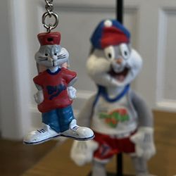 Vintage 90 ’s Space Jam Bugs Bunny  Toys & Key Chain