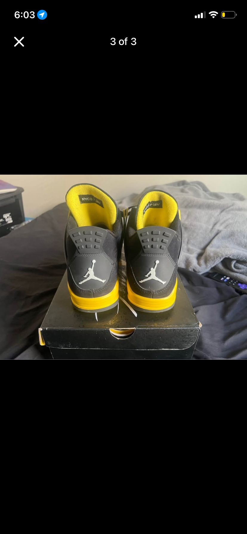 Jordan 4 Yellow Thunder