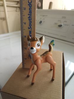 Vintage Bambi with butterfly on tail figurine