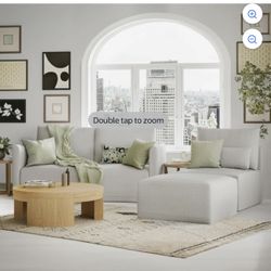 Modular Sectional Sofa with Ottoman (NEW)