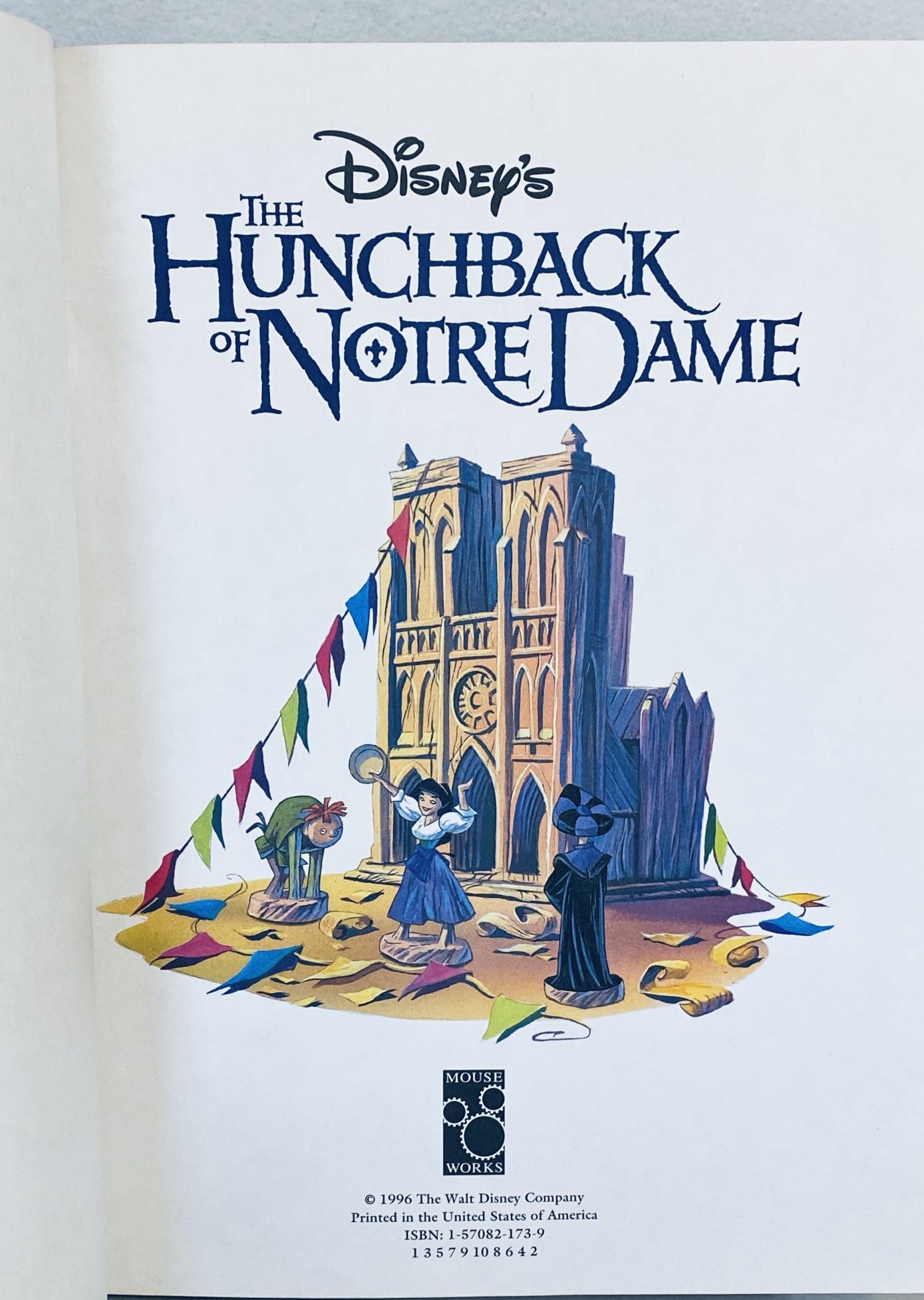 VNTG "The Hunchback of Notre Dame" Walt Disney 1996 LG Hardcover NF