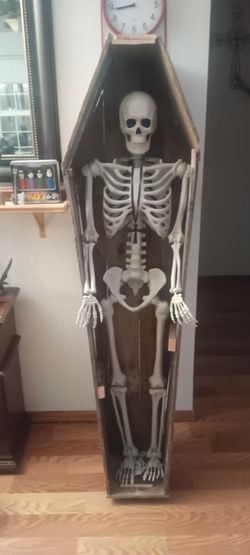 Skeleton In Coffin