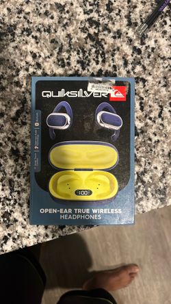 Quiksilver Open-Ear True Wireless Earbuds – New in Box, Bluetooth 5.4, Blue