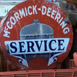 McCormick Deeming Round Metal Sign   14”