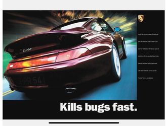 Porsche poster 21x 30 brand new