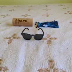 Stylish SLYK Sunglasses Shades With Bag And Bamboo Case
