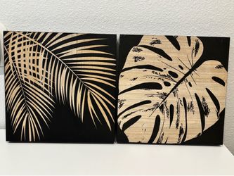 Monstera & Palm Leave Pictures - $20