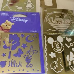 Brass Stencils, Children Themed For Stenciling And Embossing