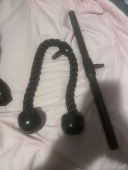 Rope And Bar Pulldown