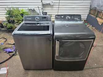Samsung  washer and ge dryer electric  set
