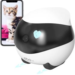 Home Security Pet Camera, Wireless Pet Camera with Self-Charging, Night Vision, Camera for Pet Elderly Baby, 16GB SD Storage APP Remote Control