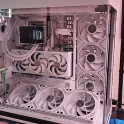 PC All-White Prebuilt RTX 5080 16GB VRAM + Ryzen 9 9950x3D + 64TB RAM DDR5 + 4TB NVMe