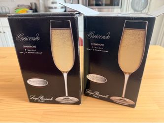 Luigi Bormioli Crescendo Champagne Flutes - Set of 8