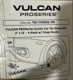 VULCAN 2”x12’-4-pack W/ Snap Hooks
