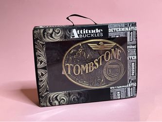Montana Silversmiths Tombstone Arizona Attitude Belt Buckle