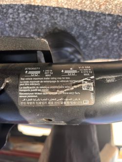 OEM GM Trailer Hitch Platform Receiver (contact info removed)1 - Silverado / Sierra 1500