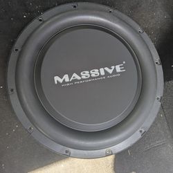 Shallow mount 12" subwoofer Massive