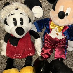 Disneyland Mickey & Minnie Plushies 