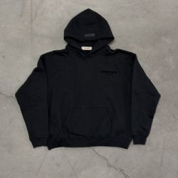 Fear of God Essentials Fleece Hoodie Jet Black