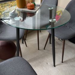 Glass Round Table