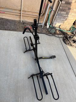 Double bike rack for 2 inch receiver