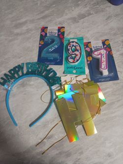 Happy Birthday Candles And Banners