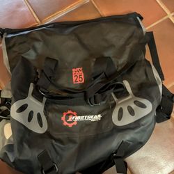 Black FIRST GEAR TORRENT 25 DRY PAK Waterproof Motorcycle Duffle Bag