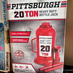 Pittsburgh 20 TON Heavy Duty Bottle Jack New In Box