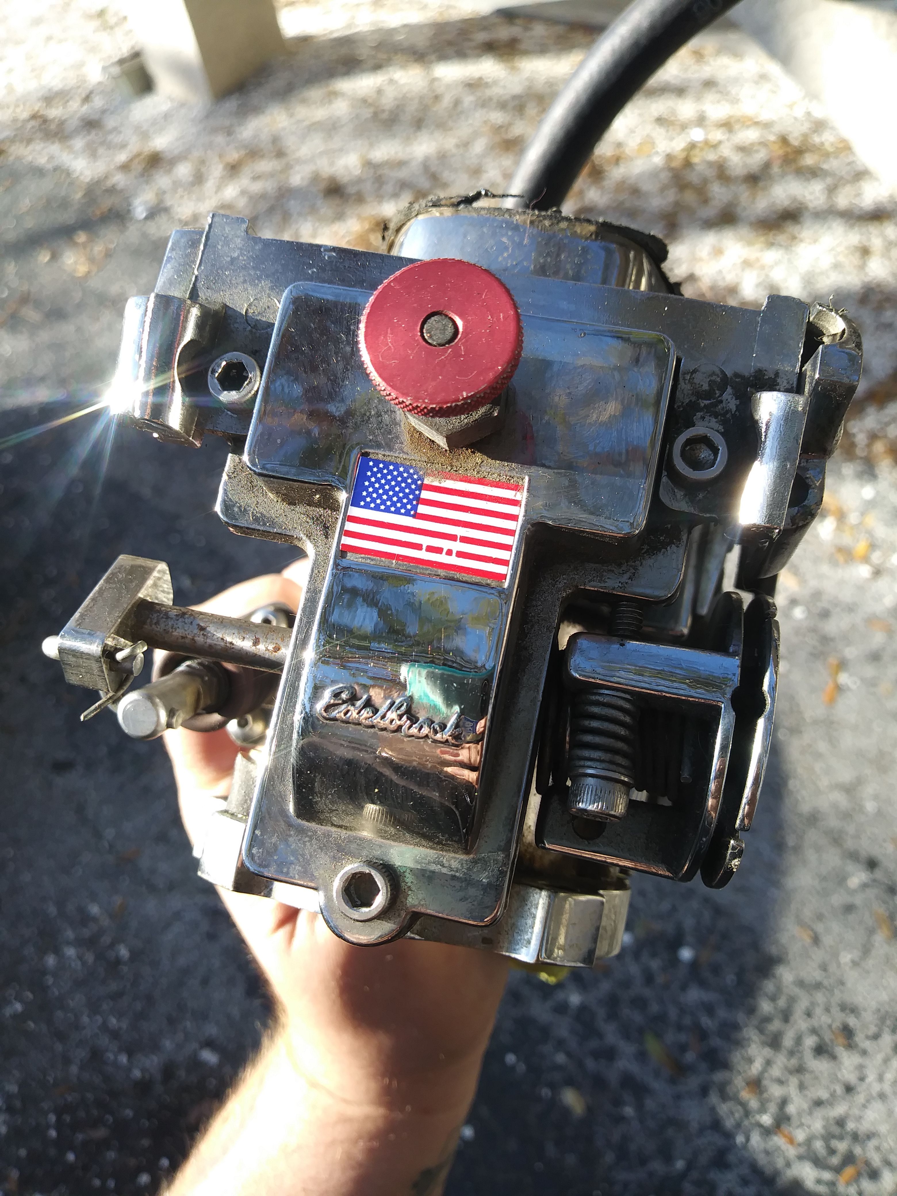 EDELBROCK QWIKSILVER 38 MM FLAT SLIDE CARB CARBURETOR HD HARLEY