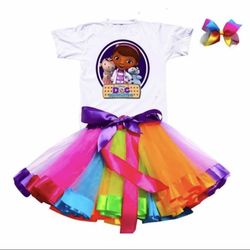 Doc Mac Stuffing 4T Party Set Tutu Outfit