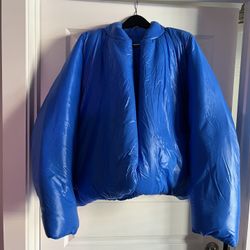 Yeezy GAP Round Jacket Puffer Blue Brand New Never Worn Size Large Kanye West